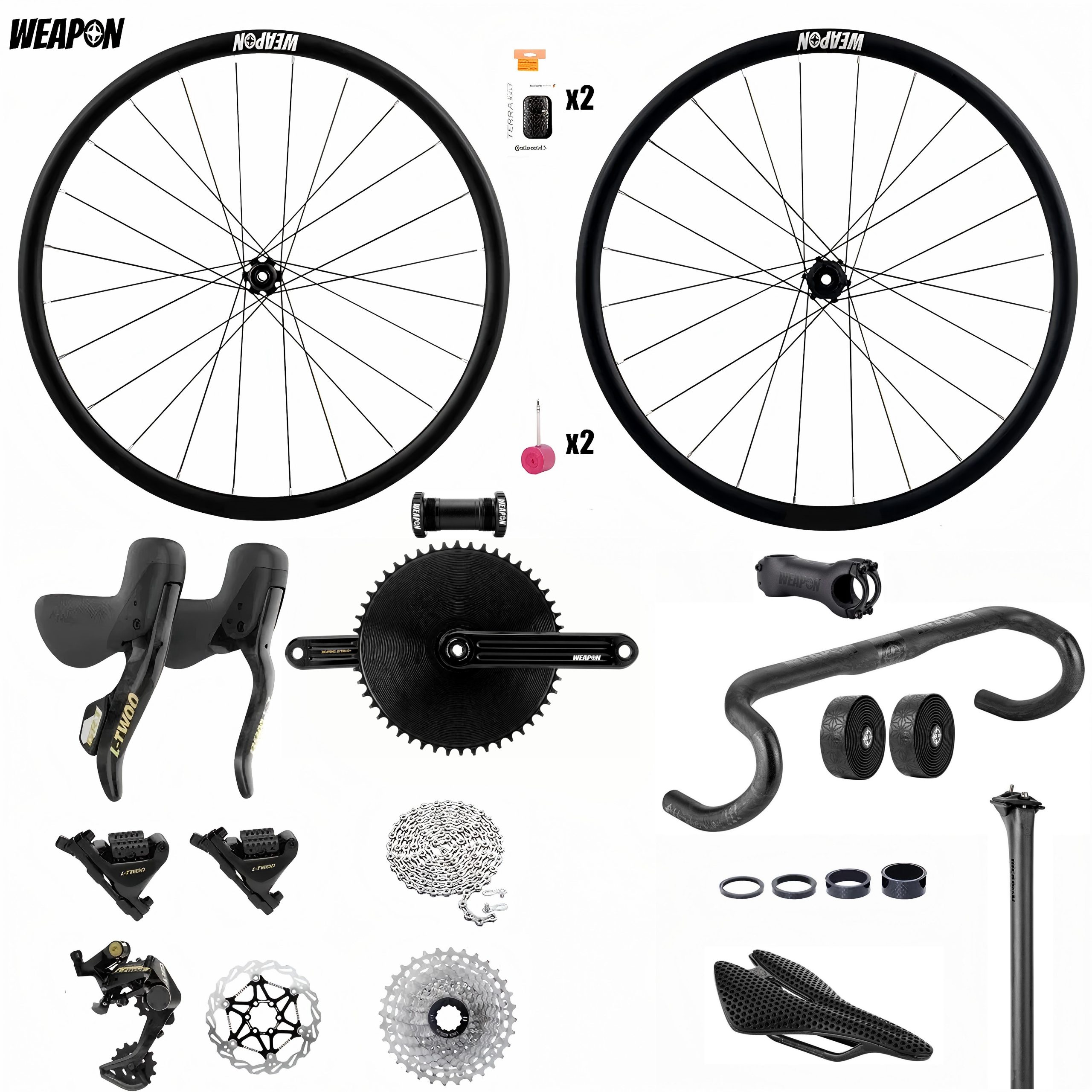 Gravel groupset - All-in-one Gravel components - 7KG only !!!, Sale !!