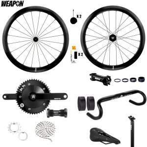 Alternative view of WEAPON Aero Fixie | Single Speed Groupset ( Alloy | 5 KG Package)