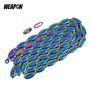 Alternative view of WEAPON FSC Olive Single Speed / Fixie Chain  (Oil Slick))