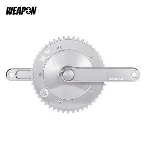 WEAPON D24 Disc Track Crankset (BCD144 | Silver | 840g)