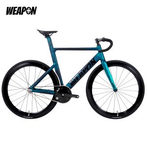 Alternative view of WEAPON Bullet-Pro Aero Track Complete Bike (Matte Green | Black Groupset)