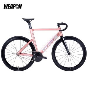 Alternative view of WEAPON Bullet-Pro Aero Track Complete Bike (Rose Gold | Black Groupset)