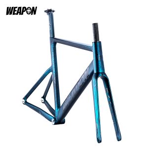 Alternative view of WEAPON BULLET Pro Aero Track Frameset (Matte Green)